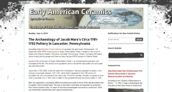 Desktop Screenshot of earlyamericanceramics.com
