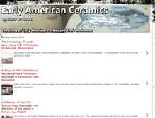 Tablet Screenshot of earlyamericanceramics.com